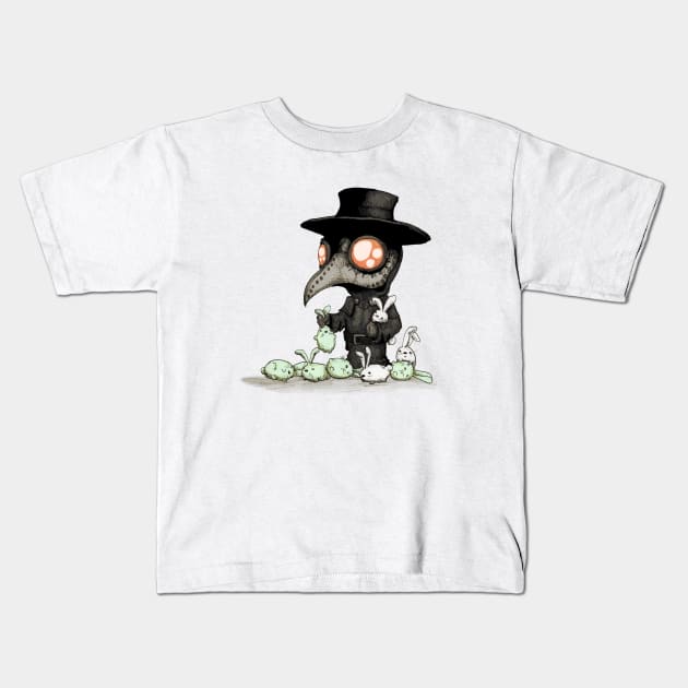 Plague Doctor Experiments Kids T-Shirt by LVBart